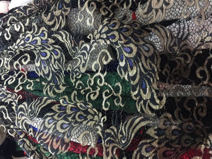 High-End Lace Fabric Clothing Surface Curtain Fabric Wedding Layout