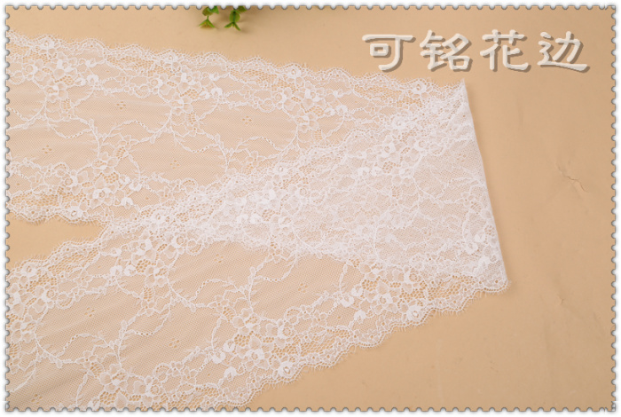 Hollow out wide lace trim diy neckline skirt curtain fabric
