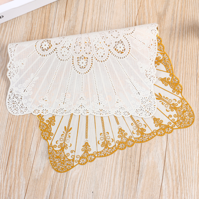 Rectangular 25 * 37 cm environmentally friendly table mat heat insulation pad waterproof non - slip western food mat PVC material table mat tray pad