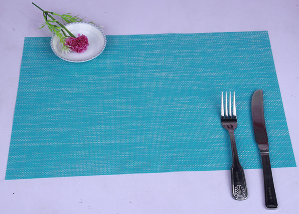 Environmental protection PVC2*2 double color west meal pad 30*45cm heat insulation mat. Environmental protection PVC2*2 double color west meal pad 30*45cm heat insulation mat.