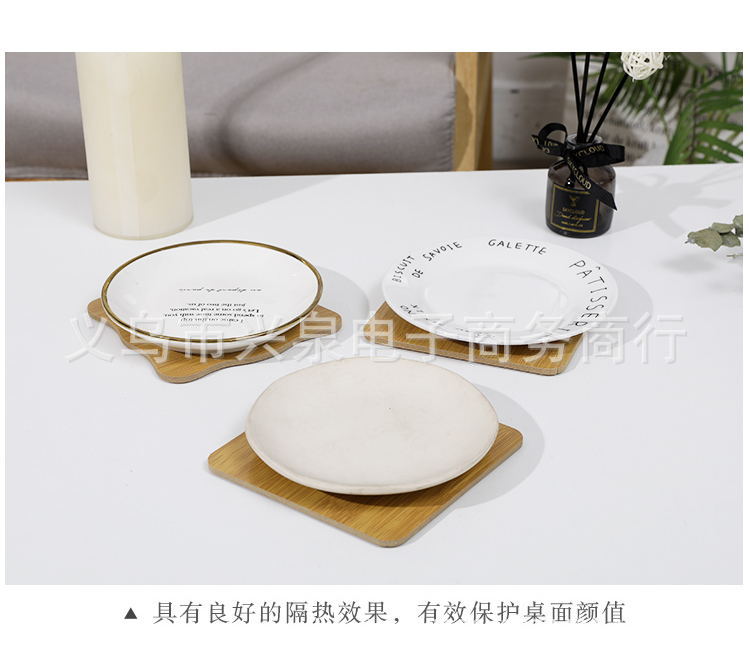 One Yuan Department Store Bamboo Heat Proof Mat Hollow Heat Proof Mat Cartoon Creative Insulation Pad One Yuan Department Store Bamboo Heat Proof Mat Hollow Heat Proof Mat Cartoon Creative Insulation Pad