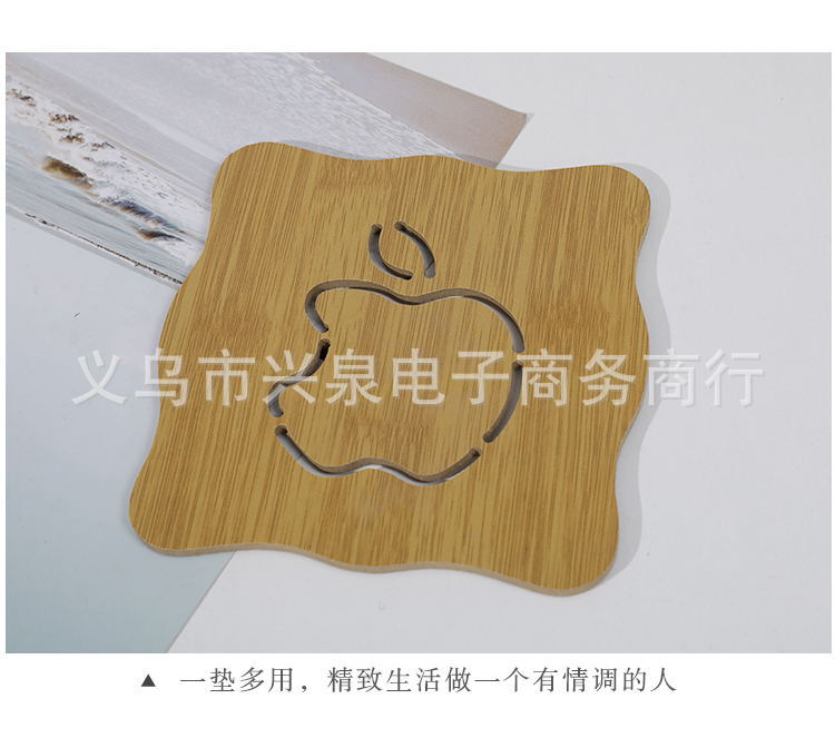One Yuan Department Store Bamboo Heat Proof Mat Hollow Heat Proof Mat Cartoon Creative Insulation Pad One Yuan Department Store Bamboo Heat Proof Mat Hollow Heat Proof Mat Cartoon Creative Insulation Pad