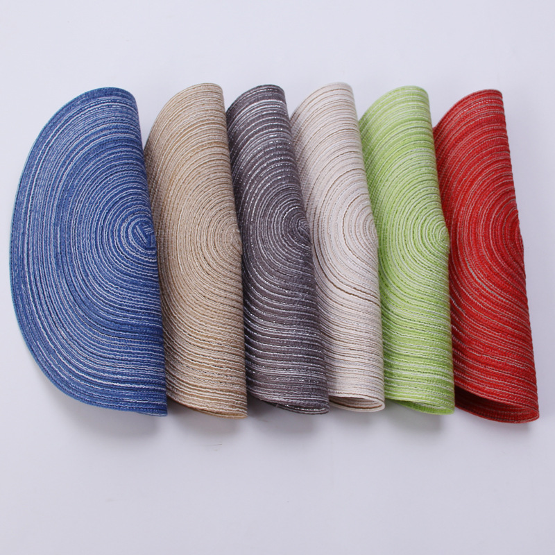 cotton yarn round table mat westernstyle food mat handwoven nonslip antisoup plate bowl mat cup heat insulation pad