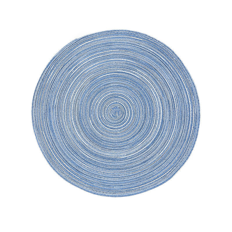 cotton yarn round table mat westernstyle food mat handwoven nonslip antisoup plate bowl mat cup heat insulation pad