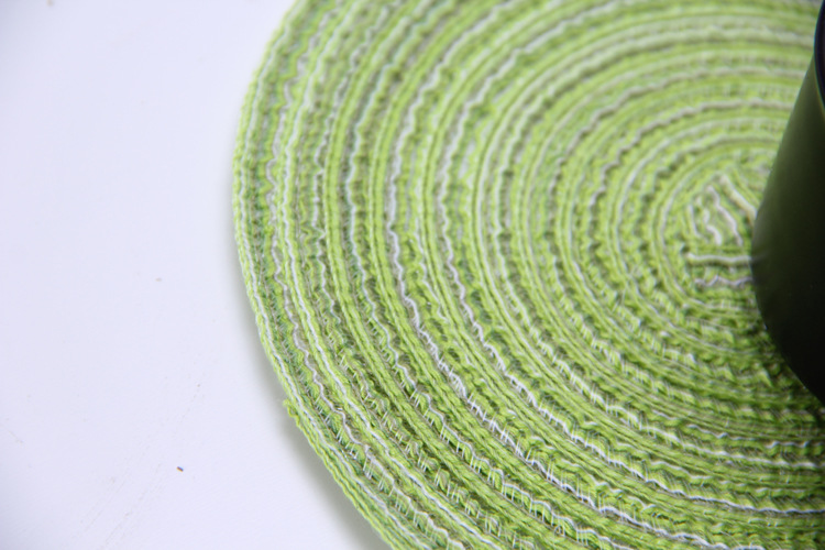 cotton yarn round table mat westernstyle food mat handwoven nonslip antisoup plate bowl mat cup heat insulation pad cotton yarn round table mat westernstyle food mat handwoven nonslip antisoup plate bowl mat cup heat insulation pad