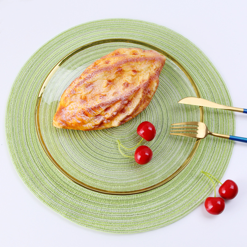 cotton yarn round table mat westernstyle food mat handwoven nonslip antisoup plate bowl mat cup heat insulation pad cotton yarn round table mat westernstyle food mat handwoven nonslip antisoup plate bowl mat cup heat insulation pad