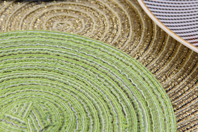 cotton yarn round table mat westernstyle food mat handwoven nonslip antisoup plate bowl mat cup heat insulation pad cotton yarn round table mat westernstyle food mat handwoven nonslip antisoup plate bowl mat cup heat insulation pad