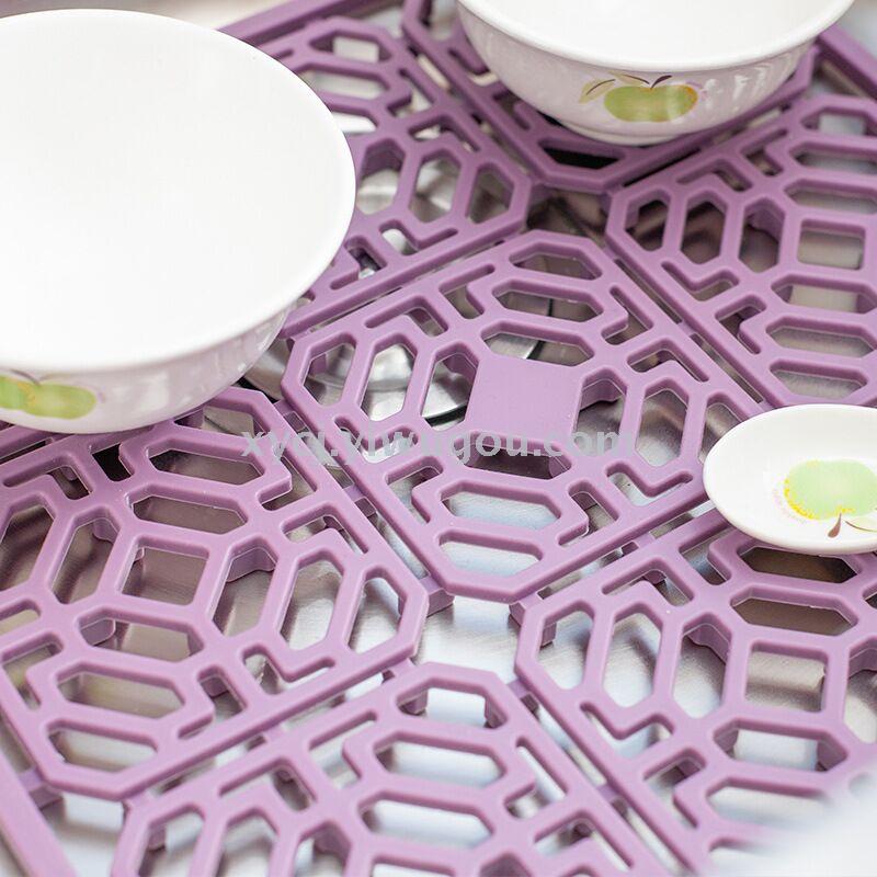 Silicone water pad protection kitchen sink folding pad multipurpose filter screen non-slip pad heat insulation pad