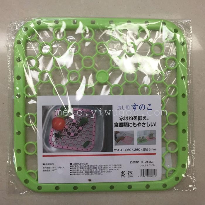 The sink drain pad / waste heat insulation pad