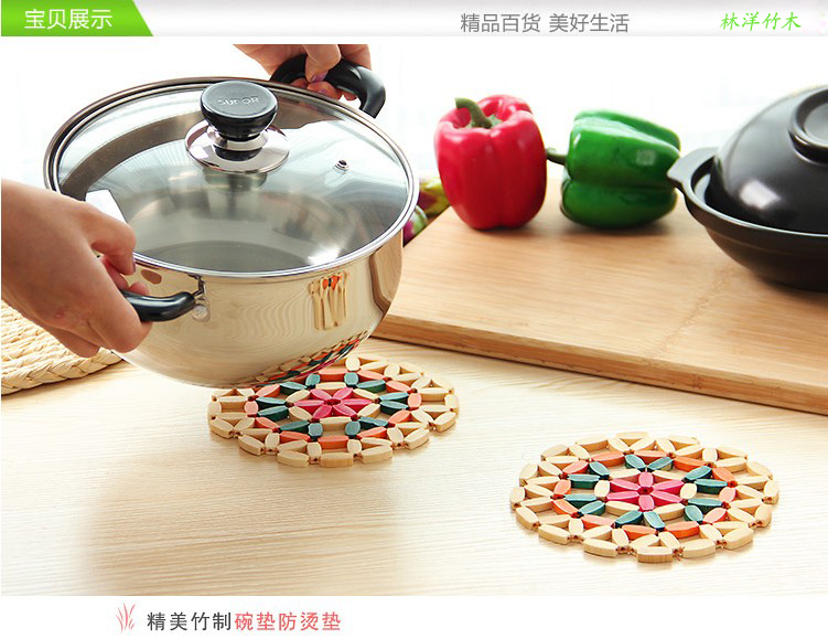Factory direct heat insulation pad pad mat mat bamboo products