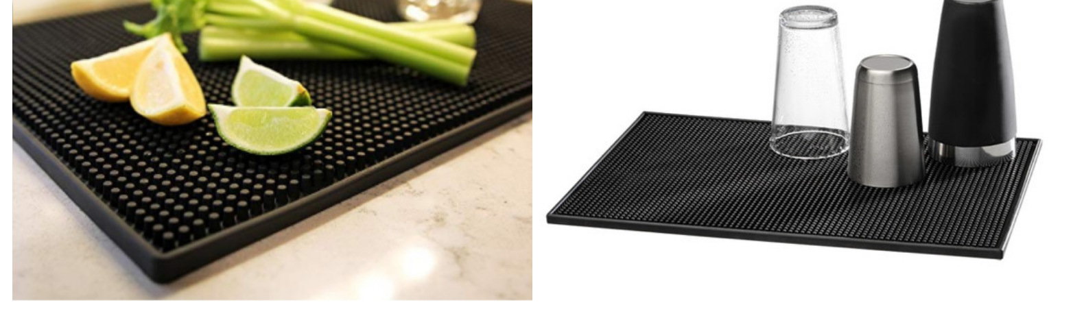 Factory Direct PVC Rubber Bar Pad Non-Slip Mat Desktop Bar Table Mat Heat Insulation Tea Set Water Draining Pad Spot Bar Mat