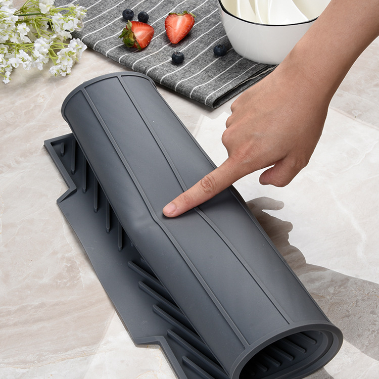 Storage plus-Sized Size Nordic Silicone Draining Pad Heat Insulation Coaster Kitchen Practical Sink Draining Mat