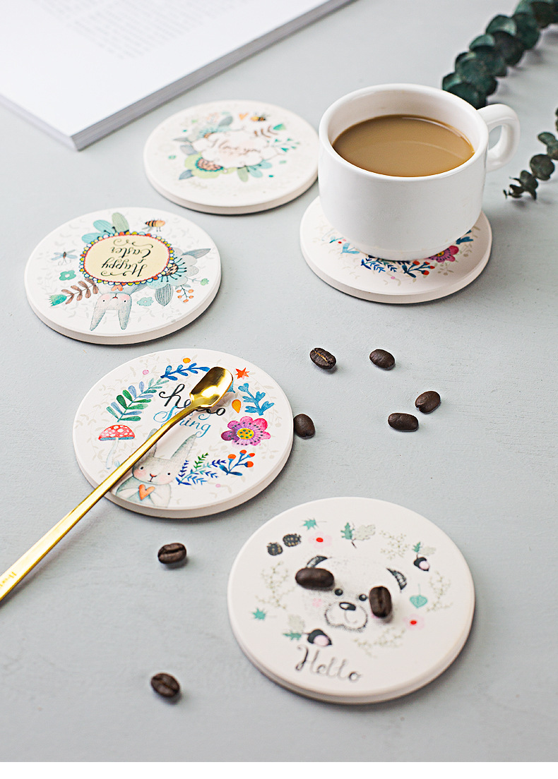 Diatomite Diatom Ooze Water Absorbent Coaster Moisture Absorption Teacup Mat Heat Insulation round Hydrophilic Pad Custom Logo Factory Direct Sales Diatomite Diatom Ooze Water Absorbent Coaster Moisture Absorption Teacup Mat Heat Insulation round Hydrophilic Pad Custom Logo Factory Direct Sales