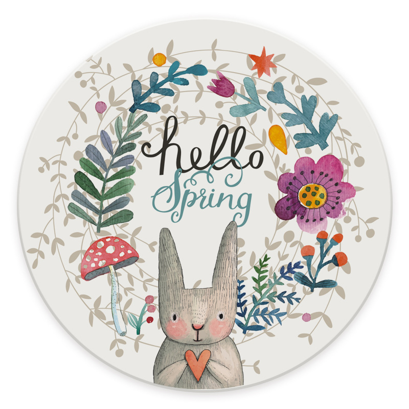 Diatomite Diatom Ooze Water Absorbent Coaster Moisture Absorption Teacup Mat Heat Insulation round Hydrophilic Pad Custom Logo Factory Direct Sales
