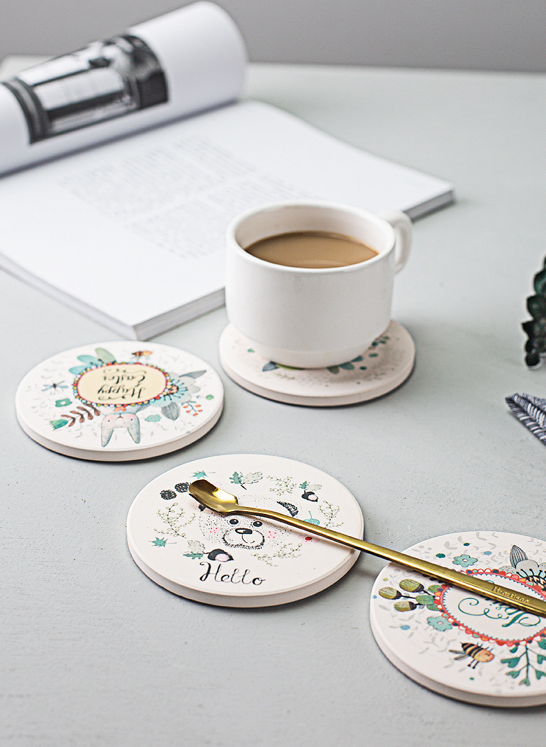 Diatomite Diatom Ooze Water Absorbent Coaster Moisture Absorption Teacup Mat Heat Insulation round Hydrophilic Pad Custom Logo Factory Direct Sales Diatomite Diatom Ooze Water Absorbent Coaster Moisture Absorption Teacup Mat Heat Insulation round Hydrophilic Pad Custom Logo Factory Direct Sales