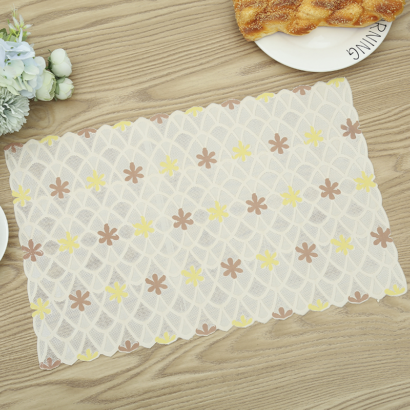 New environmentally friendly printed meal pad, heat insulation pad, waterproof and non - slip western food pad, PVC material, table mat, dish mat and use pad New environmentally friendly printed meal pad, heat insulation pad, waterproof and non - slip western food pad, PVC material, table mat, dish mat and use pad