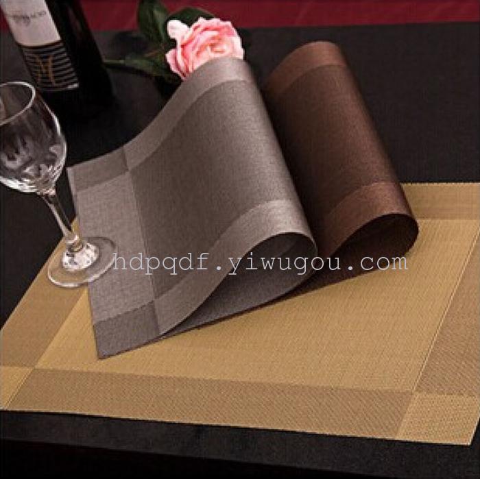 Direct European high-grade PVC table mat non-slip heat-resistant table mats insulation Bowl placemat Western pad Direct European high-grade PVC table mat non-slip heat-resistant table mats insulation Bowl placemat Western pad