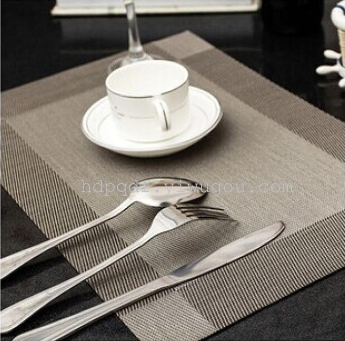 Direct European high-grade PVC table mat non-slip heat-resistant table mats insulation Bowl placemat Western pad Direct European high-grade PVC table mat non-slip heat-resistant table mats insulation Bowl placemat Western pad