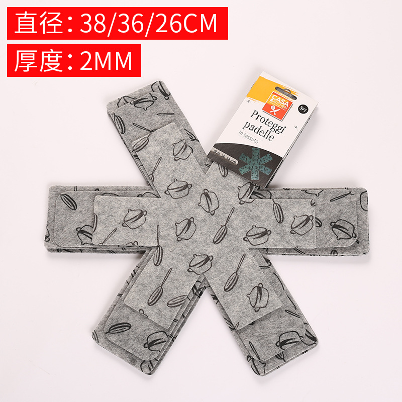 whole printed nonwoven pan pad desktop antihot heat insulation oil absorption easy cleaning nonstick pan protection pad