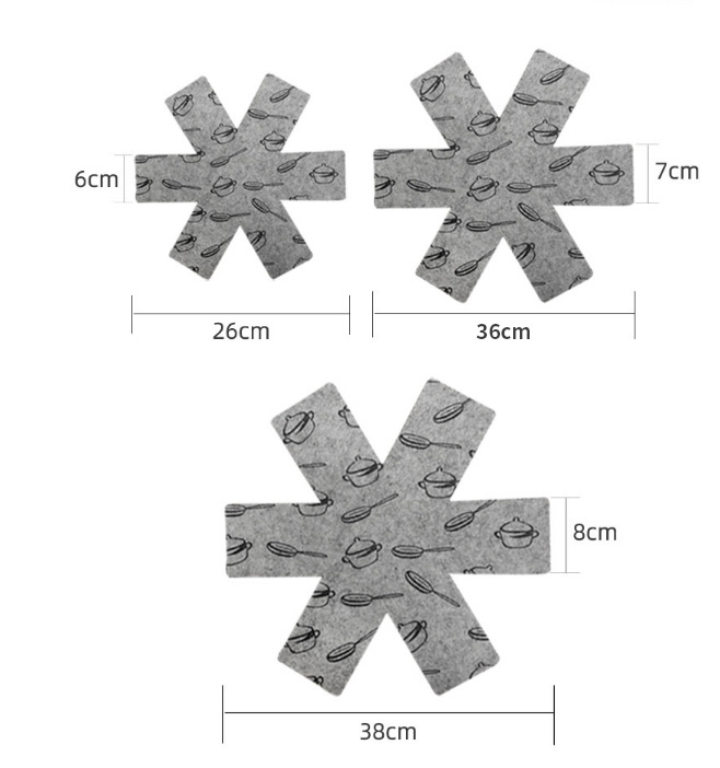 whole printed nonwoven pan pad desktop antihot heat insulation oil absorption easy cleaning nonstick pan protection pad