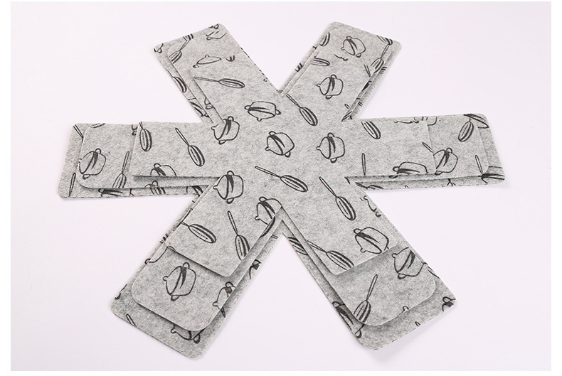whole printed nonwoven pan pad desktop antihot heat insulation oil absorption easy cleaning nonstick pan protection pad