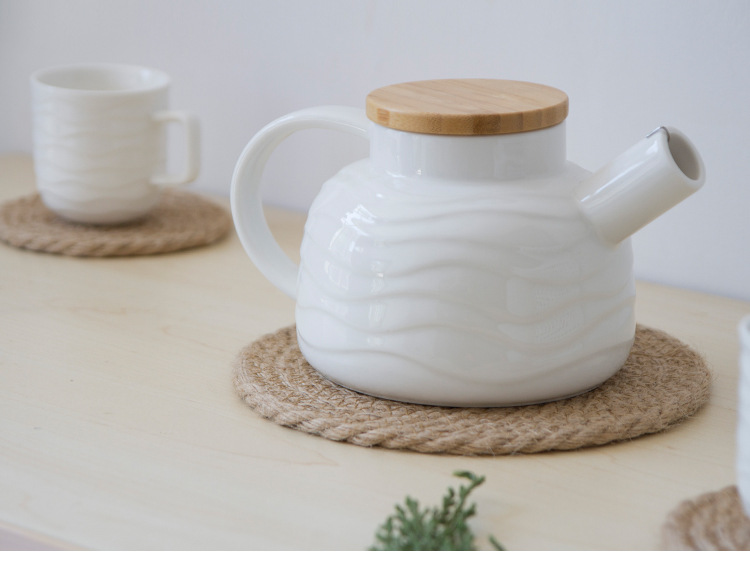Whole Asia hemp grass woven round thickened household mat kitchen table antihot heat insulation pad cup pan INS antislip