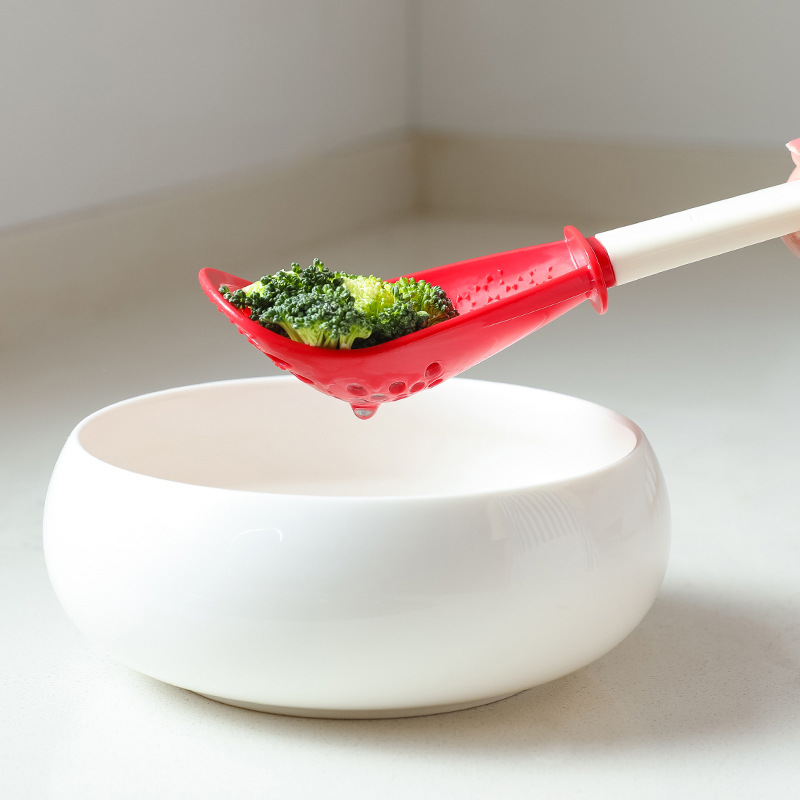 Kitchen Multi-Functional Grinding Spoon Mash Drain Colander Grinding Ginger and Garlic Spoon  Mashed Potatoes Spatula