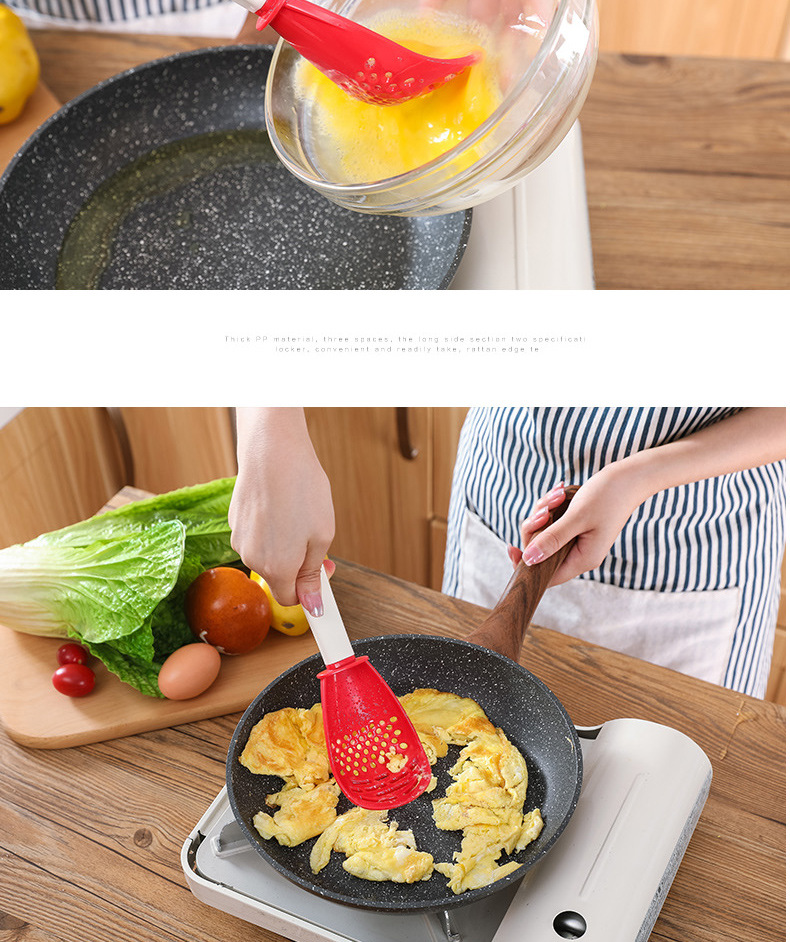 Kitchen Multi-Functional Grinding Spoon Mash Drain Colander Grinding Ginger and Garlic Spoon Mashed Potatoes Spatula Kitchen Multi-Functional Grinding Spoon Mash Drain Colander Grinding Ginger and Garlic Spoon Mashed Potatoes Spatula