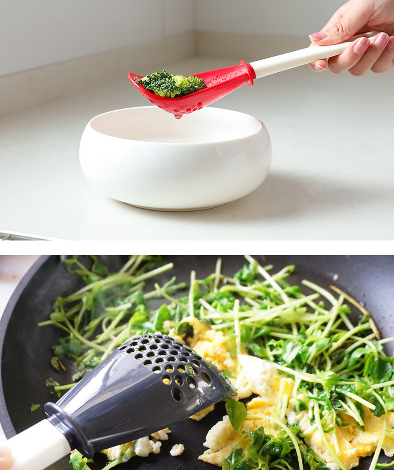 Kitchen Multi-Functional Grinding Spoon Mash Drain Colander Grinding Ginger and Garlic Spoon Mashed Potatoes Spatula Kitchen Multi-Functional Grinding Spoon Mash Drain Colander Grinding Ginger and Garlic Spoon Mashed Potatoes Spatula