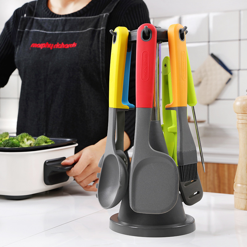 Cooking Pot Mr1032 Original Silicone Kitchenware Set Accessories Spatula Cooking Kitchenware SevenPiece Set