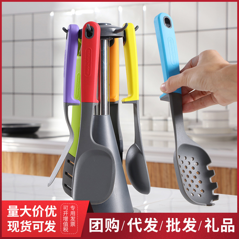 Cooking Pot Mr1032 Original Silicone Kitchenware Set Accessories Spatula Cooking Kitchenware SevenPiece Set