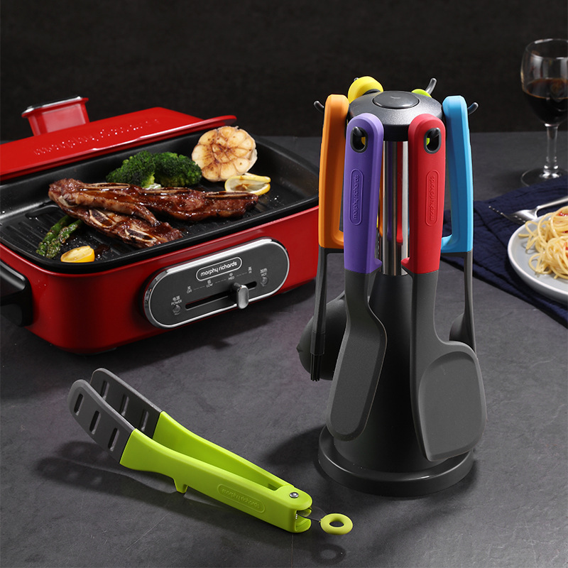 Cooking Pot Mr1032 Original Silicone Kitchenware Set Accessories Spatula Cooking Kitchenware SevenPiece Set