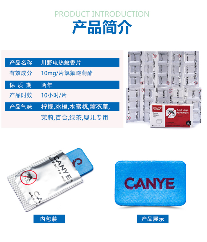 CANYEMosquito repellent mat Mosquito killer  repellent mat  mosquito repellent mat factory