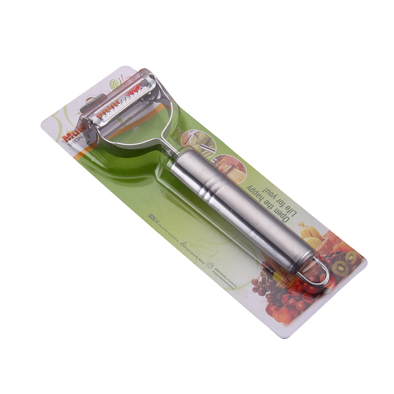 Stainless Steel Smiley Peeler MultiFunctional Fruit Peeling Knife Vegetable and Fruit Paring Knife Kitchen Gadget Grater