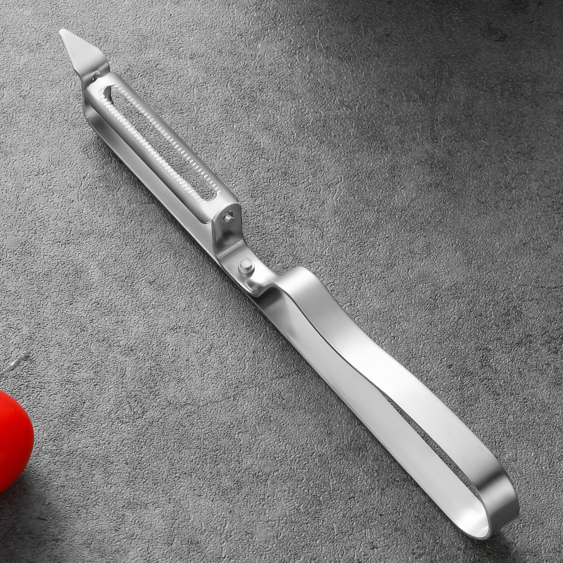 Stainless Steel Kitchen Gadget Peeler Potato Paring Knife Duck Hair Removal Tool Fruit Peeling Three-Piece Kitchen Set