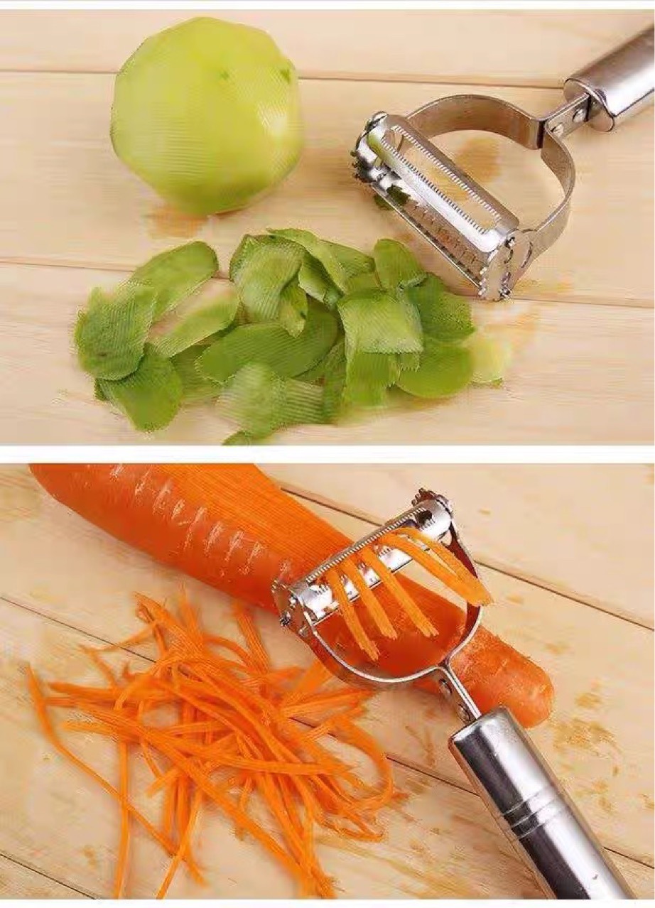 Multi-Functional Stainless Steel Smiley Face Fruit Peeling Knife Apple Peeler Potato Paring Knife
