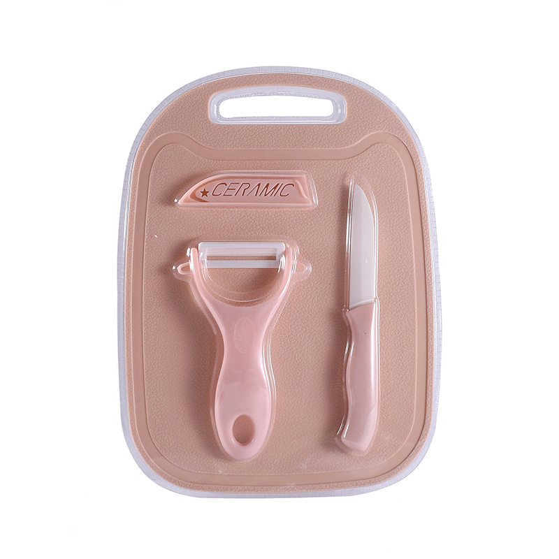 Knives Large Cutting Board Ceramic Knife ThreePiece Custom Mini Fruit Knife Set Baby Food Supplement Paring Knife