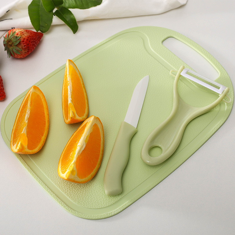 Knives Large Cutting Board Ceramic Knife ThreePiece Custom Mini Fruit Knife Set Baby Food Supplement Paring Knife