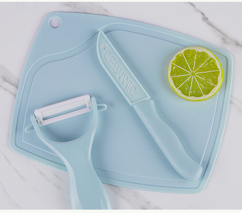 Knives Large Cutting Board Ceramic Knife ThreePiece Custom Mini Fruit Knife Set Baby Food Supplement Paring Knife Knives Large Cutting Board Ceramic Knife ThreePiece Custom Mini Fruit Knife Set Baby Food Supplement Paring Knife