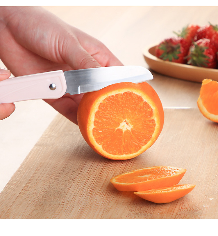 Stainless steel folding fruit knife household portable pocket knife kitchen knife paring knife melon and fruit knife Stainless steel folding fruit knife household portable pocket knife kitchen knife paring knife melon and fruit knife