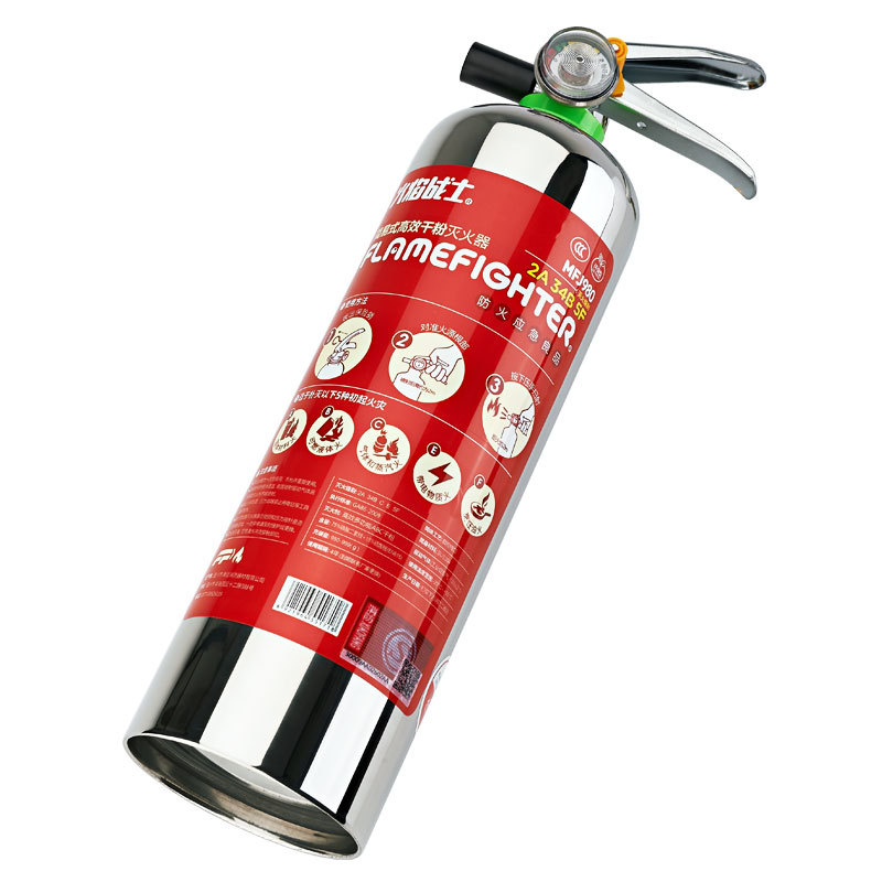 Flame Warrior Stainless Steel Water-Based Fire Extinguisher Home Car 2 Use 1kg Portable Car Dry Powder Fire Extinguisher Flame Warrior Stainless Steel Water-Based Fire Extinguisher Home Car 2 Use 1kg Portable Car Dry Powder Fire Extinguisher