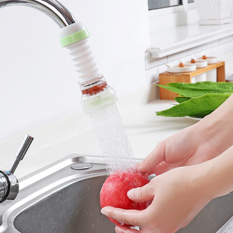 Household faucet splash-proof fire extinguisher retractable water purifier with filter tip and fire extinguisher head filter