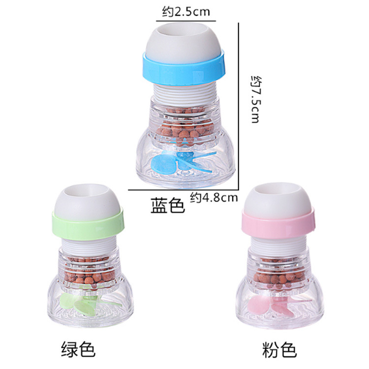 Household faucet splash-proof fire extinguisher retractable water purifier with filter tip and fire extinguisher head filter