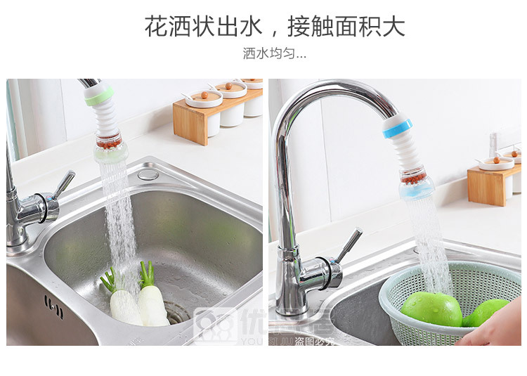 Household faucet splash-proof fire extinguisher retractable water purifier with filter tip and fire extinguisher head filter Household faucet splash-proof fire extinguisher retractable water purifier with filter tip and fire extinguisher head filter