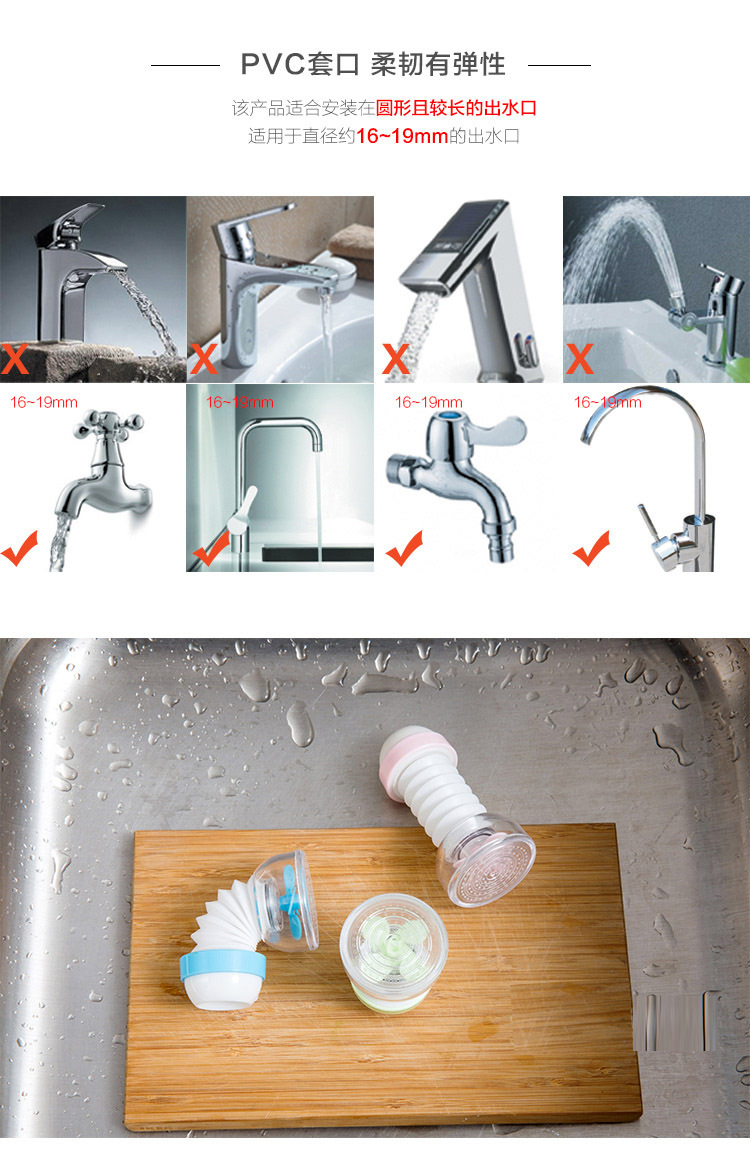 Household faucet splash-proof fire extinguisher retractable water purifier with filter tip and fire extinguisher head filter Household faucet splash-proof fire extinguisher retractable water purifier with filter tip and fire extinguisher head filter