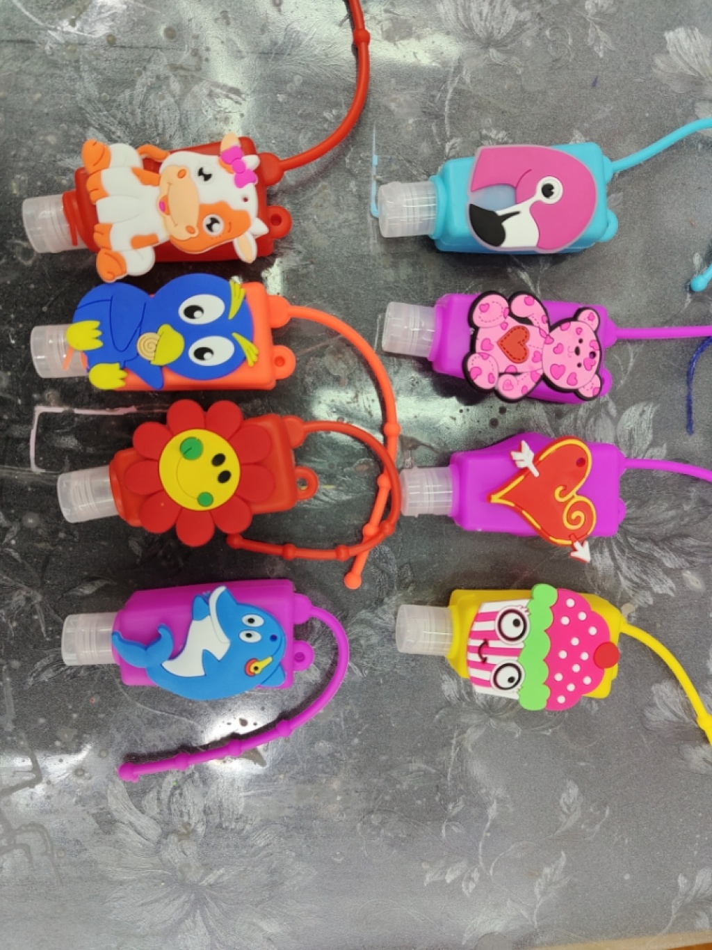 Cartoon Silicone Case Hand Sanitizer Fire Extinguisher Bottles Disinfectant Fire Extinguisher Bottles 30ml Package Processing Special Offer