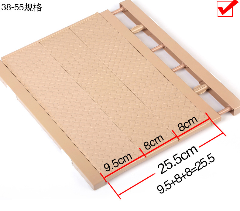 Retractable Wardrobe Storage Layered Partition Punch-Free Wall Mounted Storage Rack Kitchen Bathroom Shelf Dormitory Fantastic