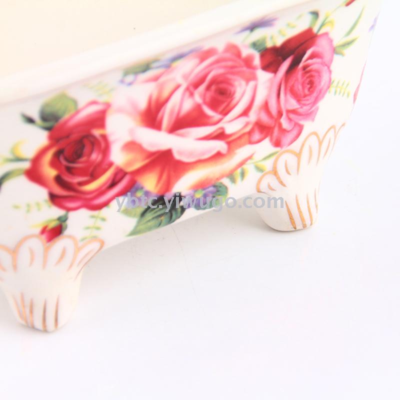 Ceramic asphalt soap box bathroom shelf soap holder household daily creative personality storage and finishing products