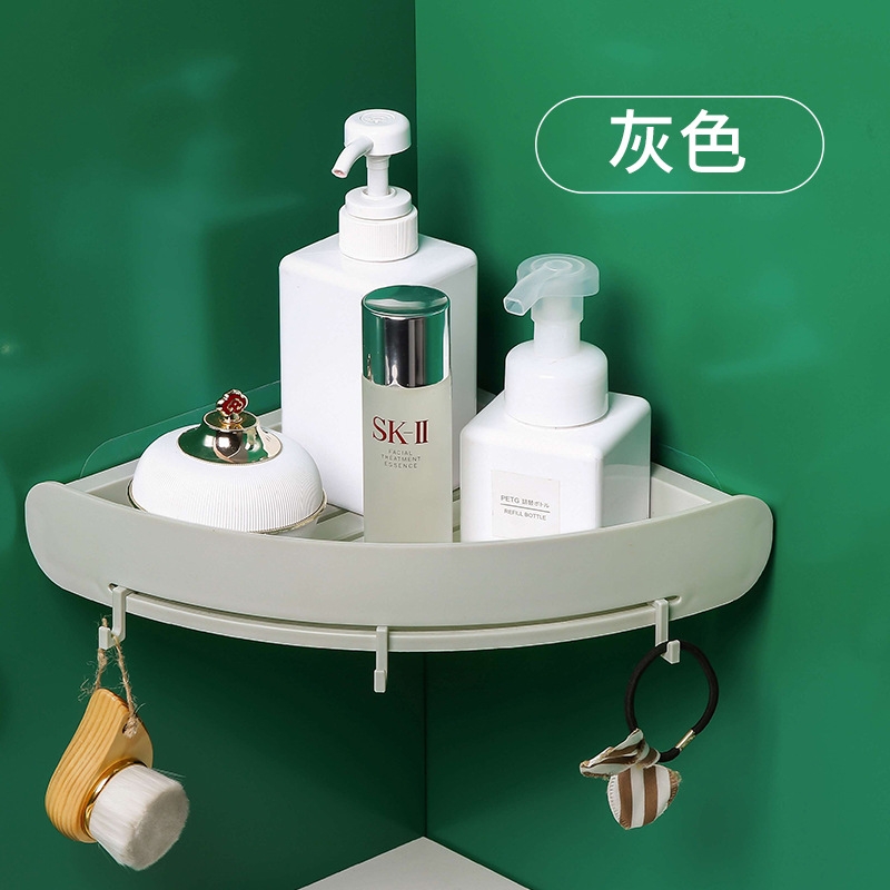 Non-perforating toilet bathroom shelf hanging hand wash toilet washstand towel rack toiletries storage box