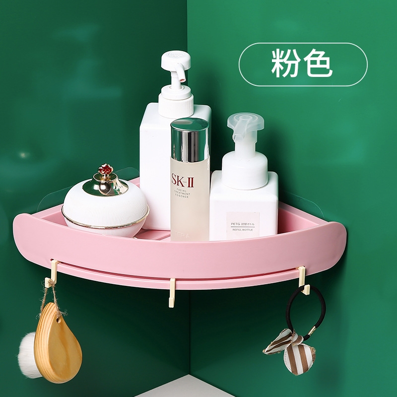 Non-perforating toilet bathroom shelf hanging hand wash toilet washstand towel rack toiletries storage box
